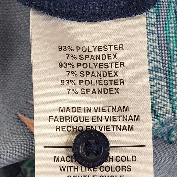 Birdie Bound Golf Polo Men's Navy Floral Short Sleeve Size 3XL - Picture 9 of 11